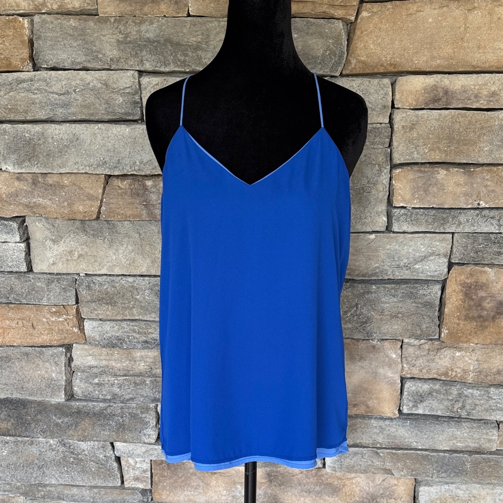 REVERSIBLE Blue + Periwinkle Flowy Tank Top
